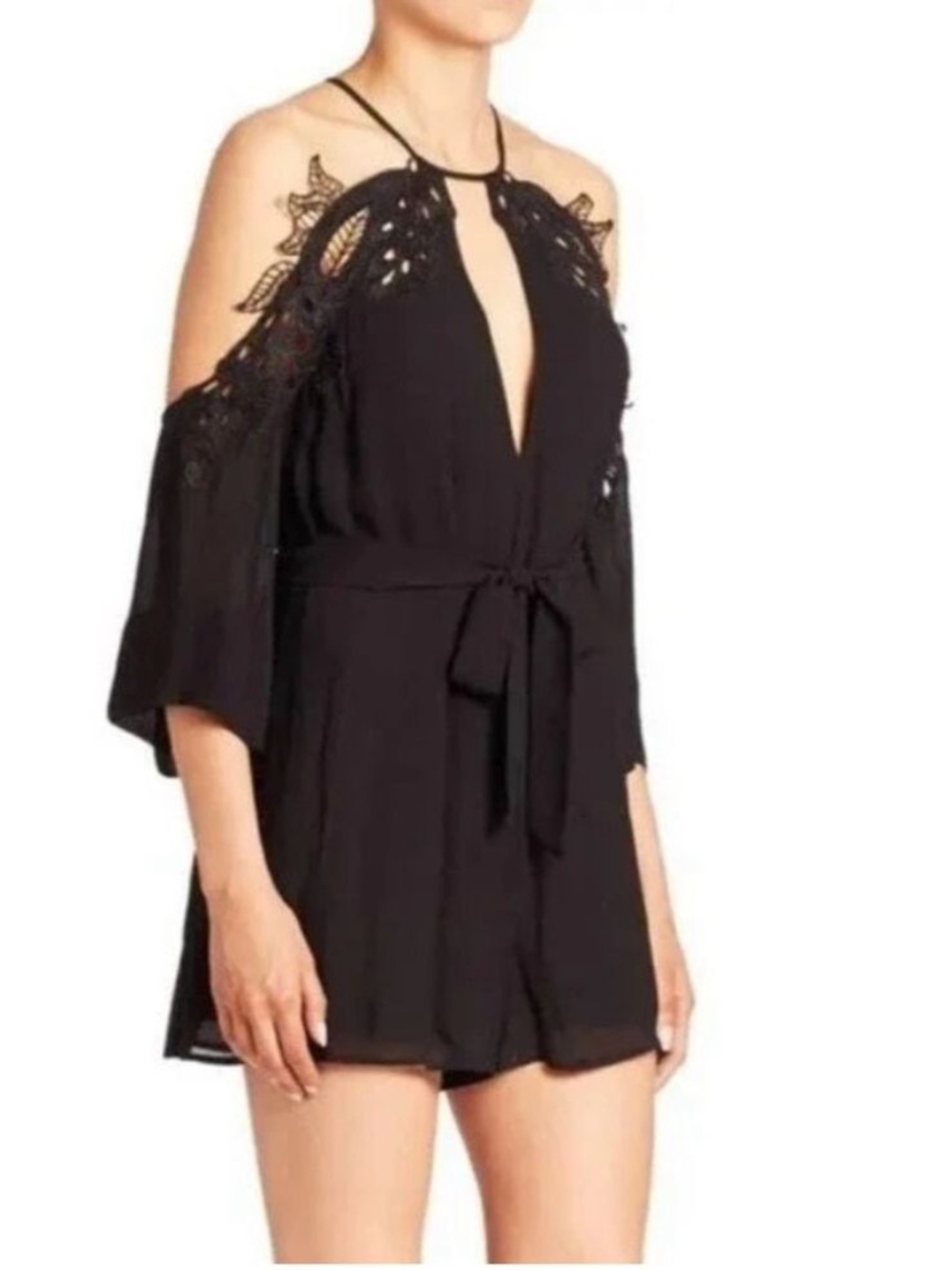 Alice McCall Fame Cold-Shoulder Playsuit Romper - Size 4
